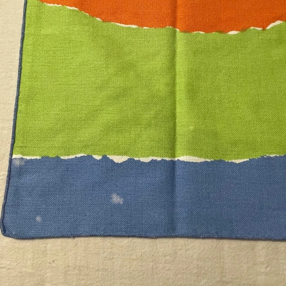 VTG Vera Newman Colorful Abstract Sun Circles Cloth Napkin Bright Set of‎ 2